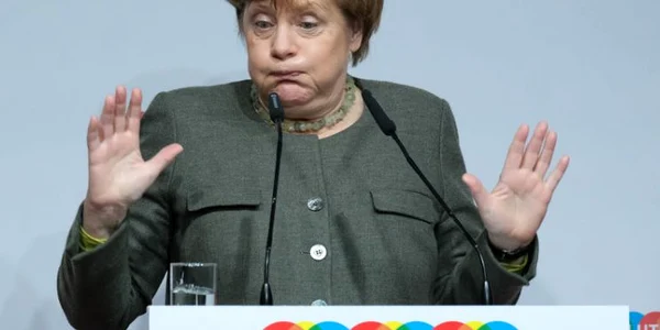Cancelarul german Angela Merkel vorbeşte la summitul Global Solutions în Berlin Germania FOTO Guliver / Getty Images / Sean Gallup