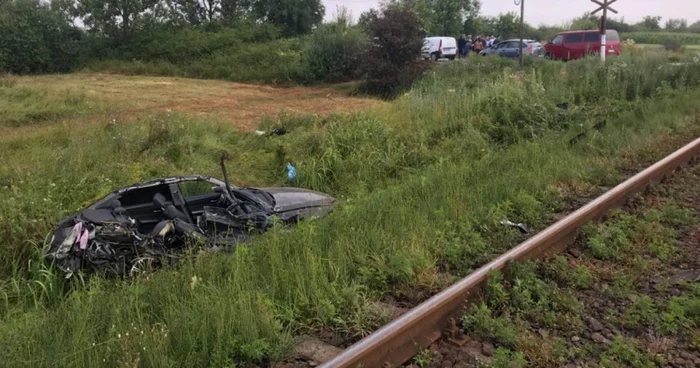 BMW-ul condus de tânăr. FOTO: Arhivă personală