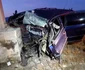 Accident mortal pe DN1 la intrare în Sibiu - o şoferiţă a intrat cu maşina într-un stâlp Foto Facebook Info Trafic Sibiu