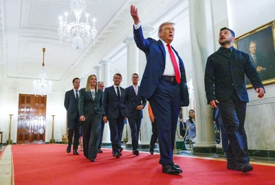 Summit la Casa Albă Trump și liderii europeni FOTO Profimedia 