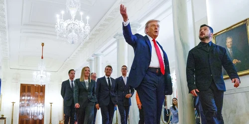 Summit la Casa Albă Trump și liderii europeni FOTO Profimedia 