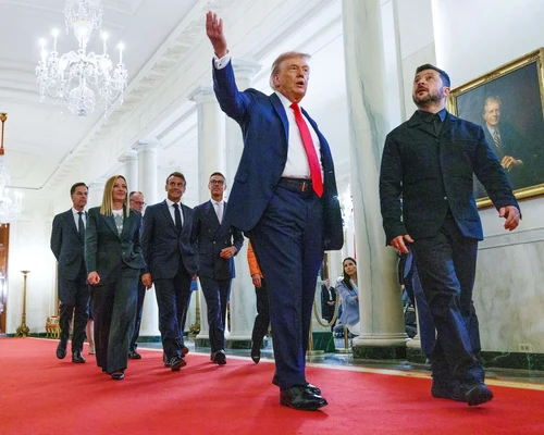Summit la Casa Albă Trump și liderii europeni FOTO Profimedia 