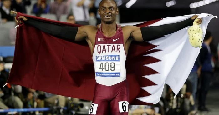 Femi Ogunode, un atlet nigerian care reprezintă Qatarul. FOTO: AP