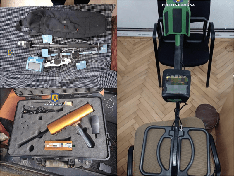 Comori căutate cu excavatorul în zona unei cetăți din Ardeal. Opt bărbați s-au ales cu dosar penal