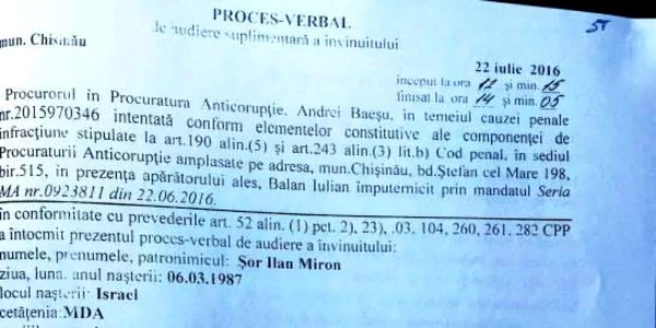 proces verbal ilan shor