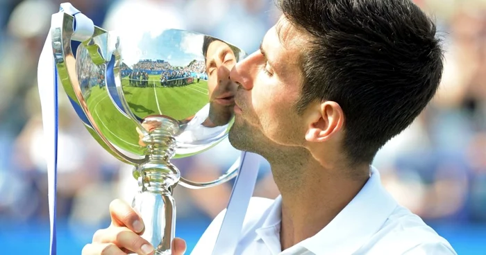 Novak Djokovici a câştigat turneul de la Eastbourne FOTO EPA