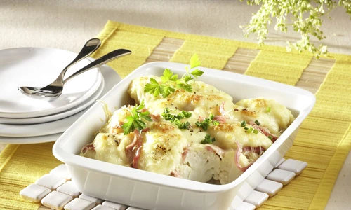 Roasted Cauliflower with Ham Salami (step by step) jpeg