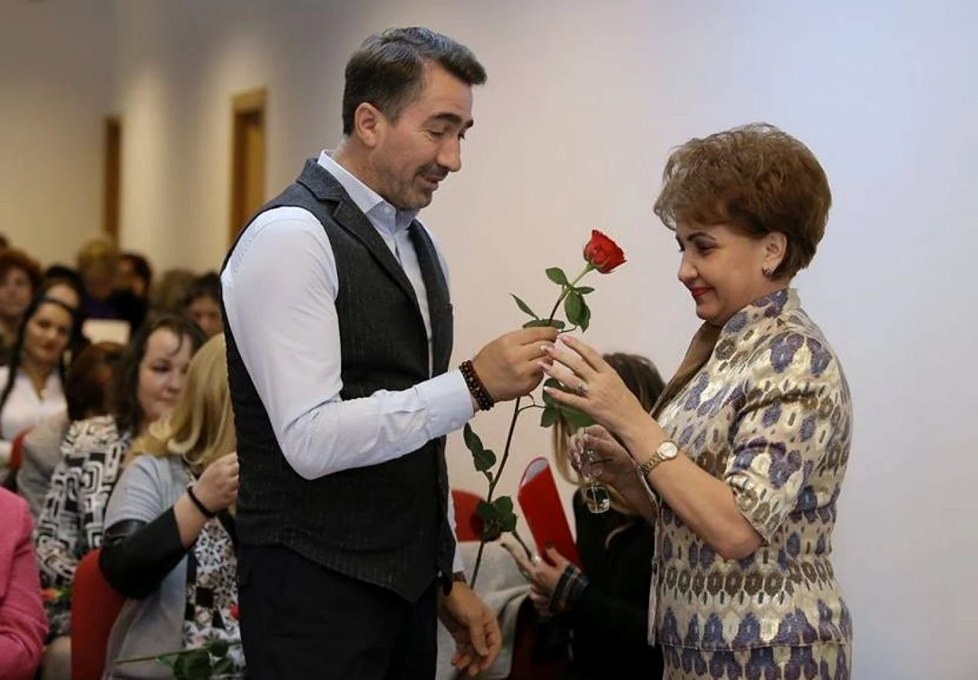 Emilia Arcan şi Ionel Arsene, în vremurile când erau colegi de partid. FOTO Dan Sofronia