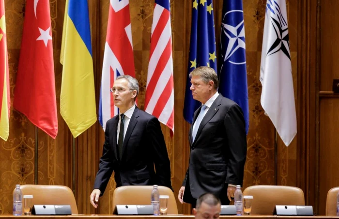 Secretarul general al NATO, Jens Stoltenberg, şi şeful statului, Klaus Iohannis. FOTO Inquam Photos