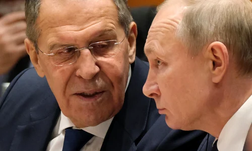 Lavrov discutand cu Putin FOTO EPA-EFE