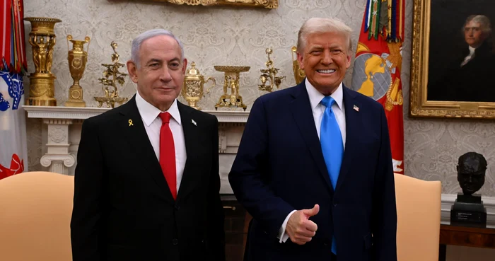 Benjamin Netanyahu a avut o întâlnire la Casa Albă cu Donald Trump FOTO: X