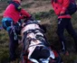 Persoana a fost coborâtă în siguranță de pe munte Foto: Salvamont Argeș