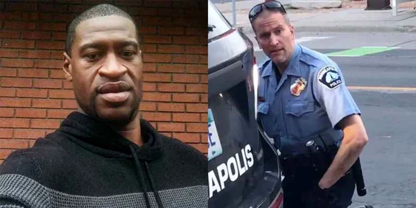  George Floyd şi poliţistul Derek Chauvin 