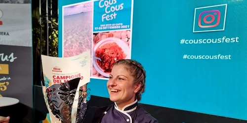 Claudia Catană, românca din Italia care e campioană mondială la preparat cous cous Foto Facebook Claudia Catana jpg