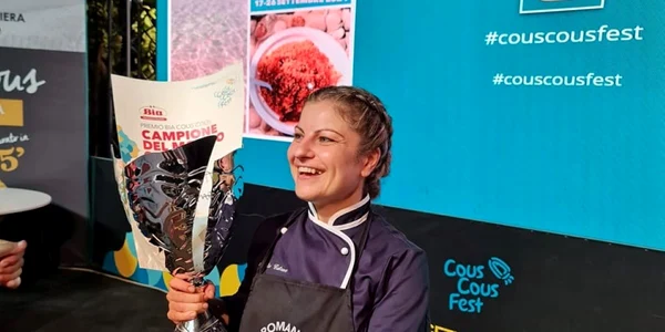 Claudia Catană, românca din Italia care e campioană mondială la preparat cous cous  Foto Facebook Claudia Catana jpg