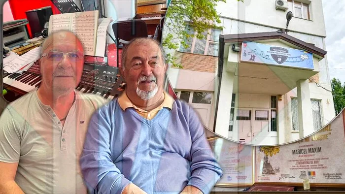 Neculai Ghețu (dreapta) alături de profesorul său de canto, Marcel Maxim FOTO bzi.ro