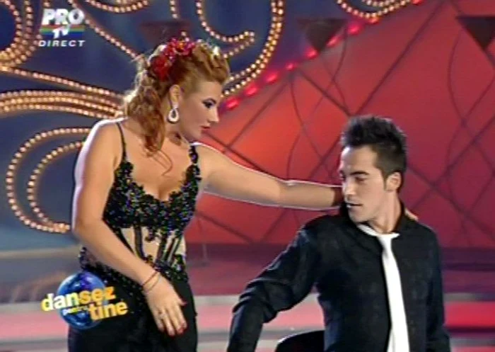 Mihaela Borcea a dansat cu Petrişor Ruge (Foto: Captură video ProTV)