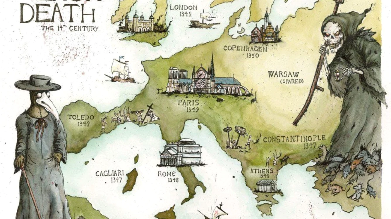 Ciuma neagră în Europa FOTO radiooltenia.ro