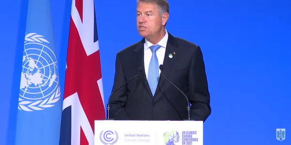 Klaus Iohannis la Summitul pentru climă FOTO Captură
