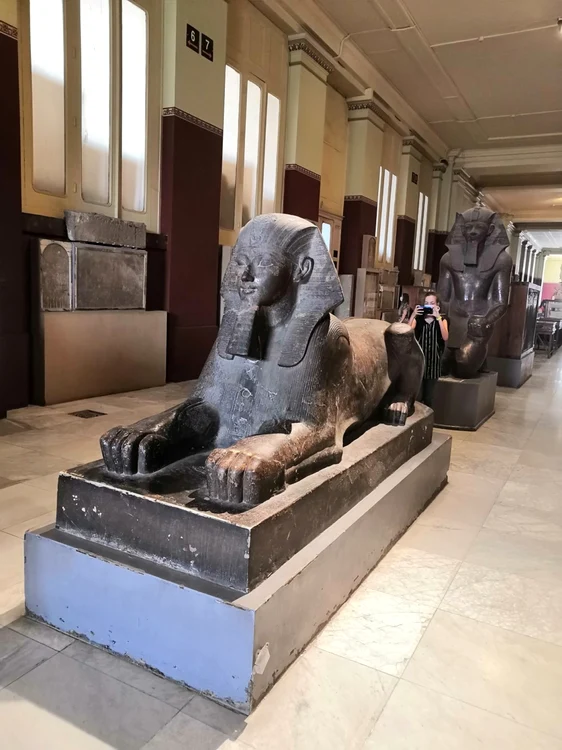 Statuile Egiptului Antic expuse în Muzeul de Arheologie din Cairo Foto Daciana Stoica - Adevărul