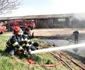 Incendiu devastator la ferma companiei Diana din Vâlcea Foto ISU Vâlcea jpg