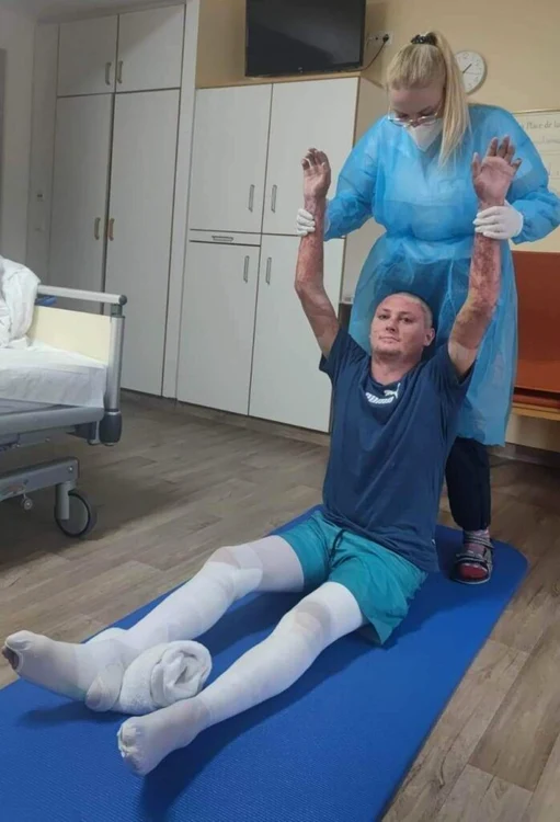 Silviu a trecut prin îndelungi episoade de recuperare. Arhivă personală