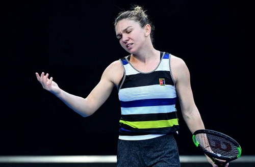 Simona Halep, dezamăgită după pierderea primului loc WTA FOTO: Guliver/ Gettyimages