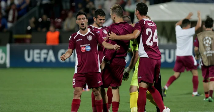 CFR Cluj a obţinut primele trei puncte în grupele Ligii Campionilor FOTO Mediafax