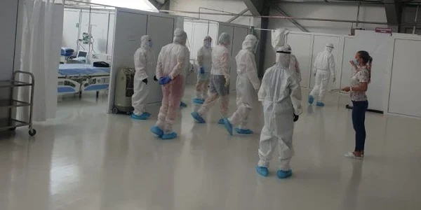 Spitalul va fi deservit de 140 de cadre medicale aduse din toate spitalele din Mureș care au fost instruite în marș forțat jpeg