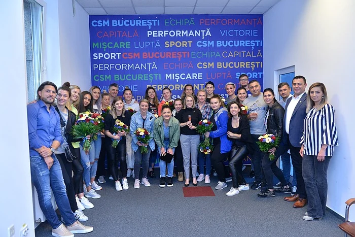 Oana Manea a fost sărbătorită la CSM BucureștiFoto: CSMB