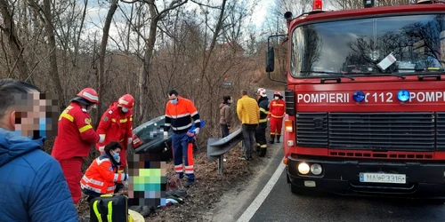 accident masina cazuta in rapa