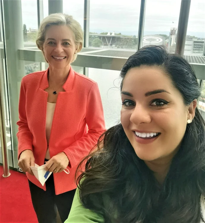 oana tache si ursula von der leyen