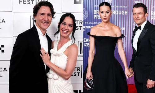 Katy Perry cu Orlando Bloom și Justin Trudeau  foto   Profimedia jpg