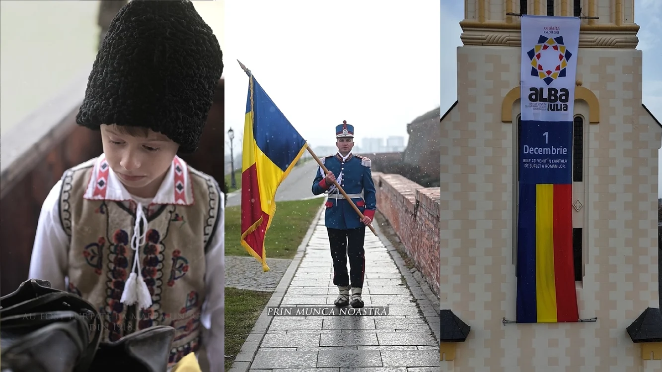Legături de opinci clip de promovare a jandarmeriei de Ziua Națională a României 2023 Colaj