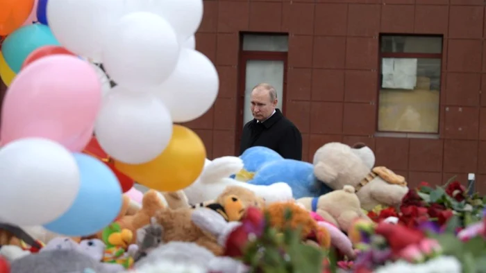 Vladimir Putin la Kemerovo