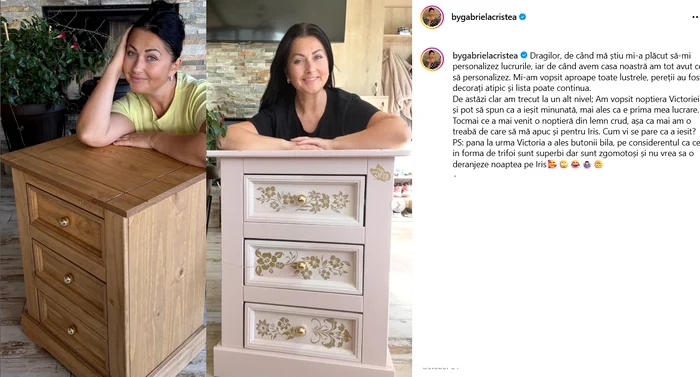 Postarea Gabrielei Cristea - Foto: Instagram