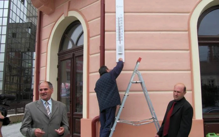 Noul termometru a fost pus în 2011 FOTO Adevărul