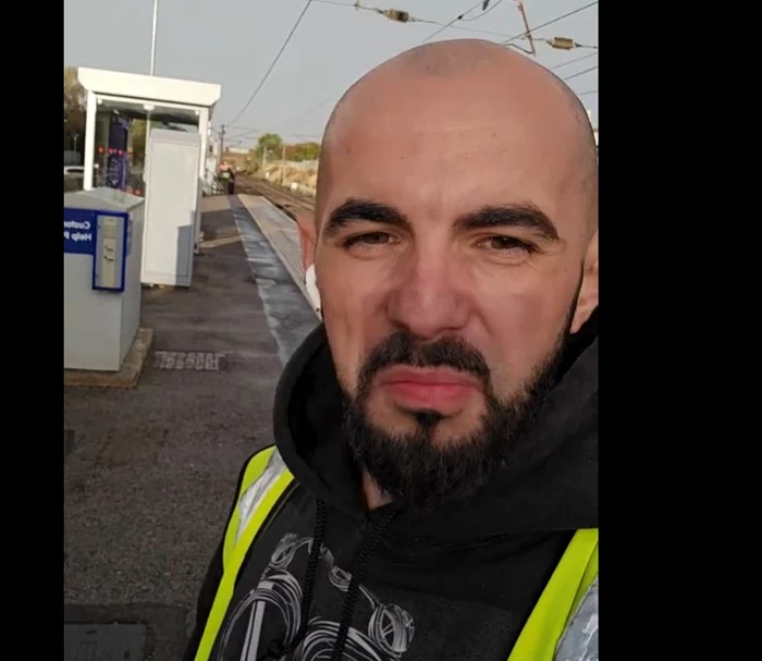 Daniel a lucrat ca șofer la Amazon în Anglia FOTO: captura video