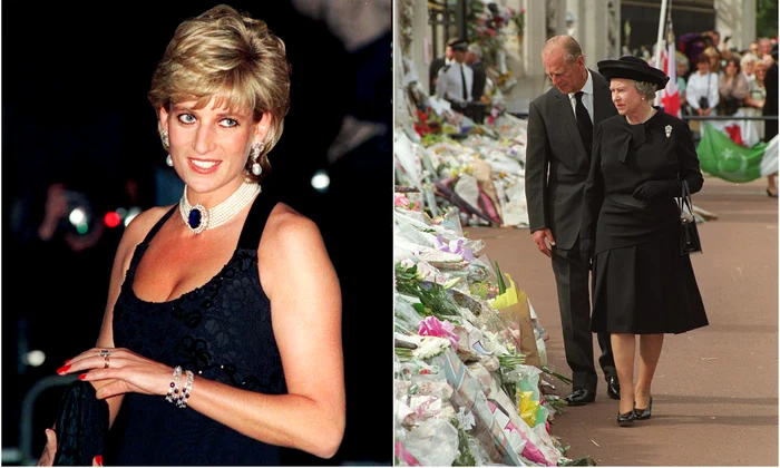 Prințul Philip și Regina Elisabeta după moartea Prințesei Diana pe 31 august 1997 Profimedia jpg