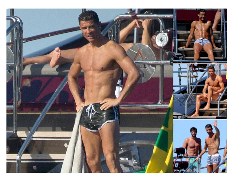 
    Ronaldo, întâmpinat în apă de două domnișoareTwitter  