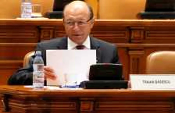 Preşedintele Traian Băsescu a făcut marţi primele declaraţii publice după revenirea la Cotroceni  FOTO: Mediafax