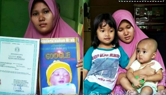 
    Mama copilului a arătat certificatul de naștere în care copilul este trecut cu numele Google  