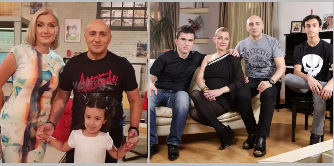 Marcel Pavel alături de familia lui 
