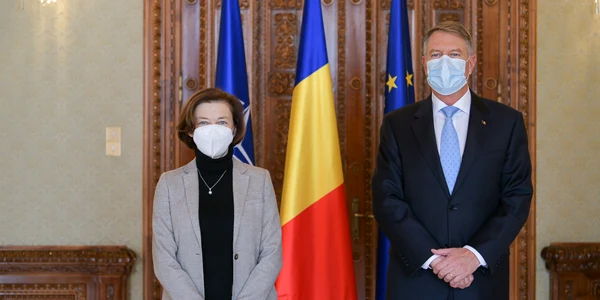 Klaus Iohannis si ministrul francez al Apărării FOTO Presidency.ro