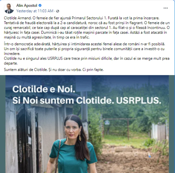 Alin Apostol - Clotilde e Noi - Facebook Apostol