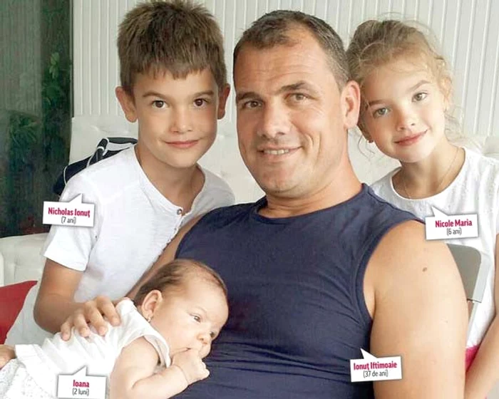 Ionuţ are o fată şi doi băieţi cu soţia lui, Doiniţa