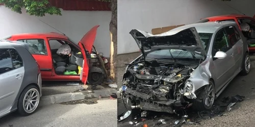 Accident în oraşul Constanţa FOTO IPJ Constanţa