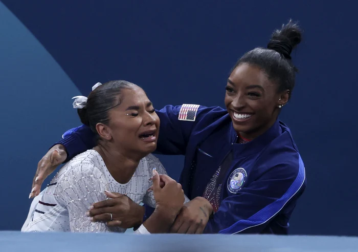 Jordan Chiles, bucuroasă de medalia de bronz, Profimedia (2) jpg