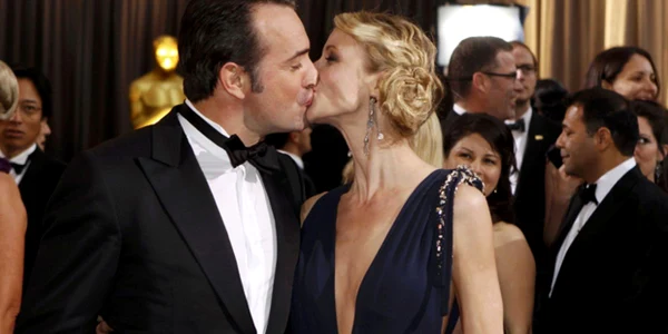 Actorul Jean Dujardin impreuna cu soţia Alexandra Lamy
