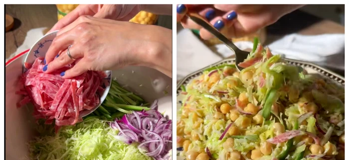 Salată cu năut / FOTO: Captură video